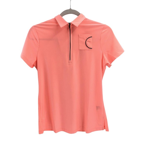 Jamie Sadock Simplicite NEW Womens Size Small Golf Polo Short Sleeve Quarter Zip - Picture 9 of 9
